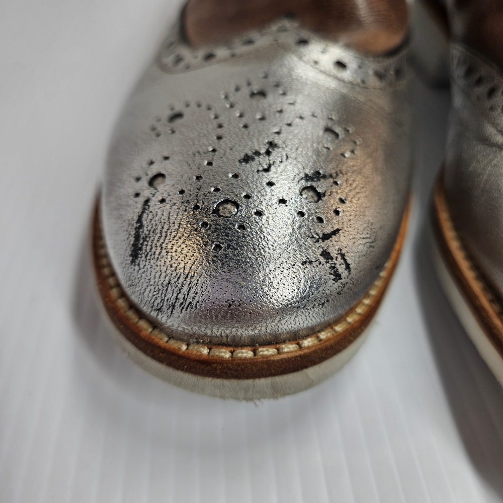 Melvin & Hamilton Amelie Brown Silver Chelsea Boots EU 40 US 9 - Picture 7 of 11